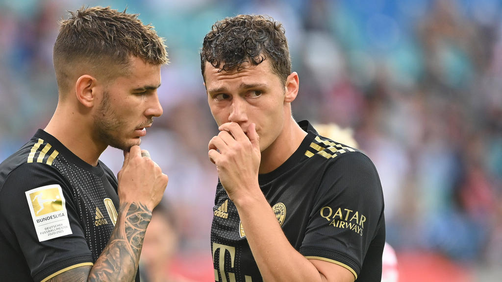 Benjamin Pavard (re.) hat mit dem FC Bayern noch einiges vor Benjamin Pavard (re.) hat mit dem FC Bayern noch einiges vor