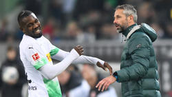 Gladbach-Trainer Marco Rose hofft auf den Einsatz von Stürmer Marcus Thuram