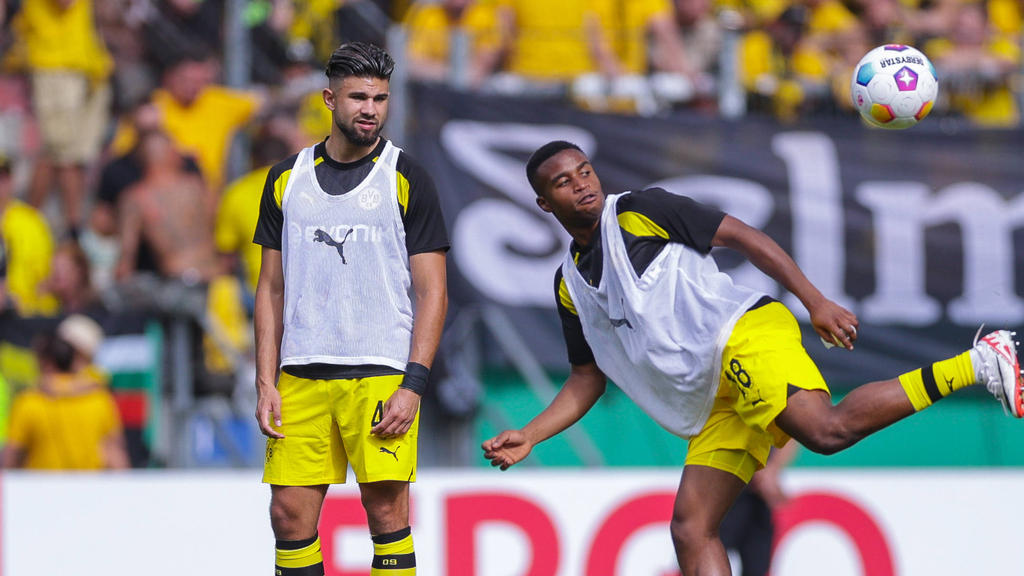 Antonios Papadopoulos (l.) ist noch bis 2024 an den BVB gebunden Antonios Papadopoulos (l.) ist noch bis 2024 an den BVB gebunden