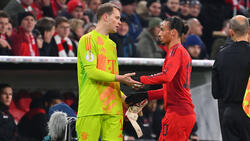 Abgelaufene Saison gemeinsam beim FC Bayern: Manuel Neuer (l.) und Leroy Sané (r.)