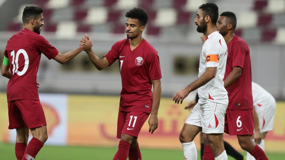Katar besiegte Palästina in einem Freundschaftsspiel