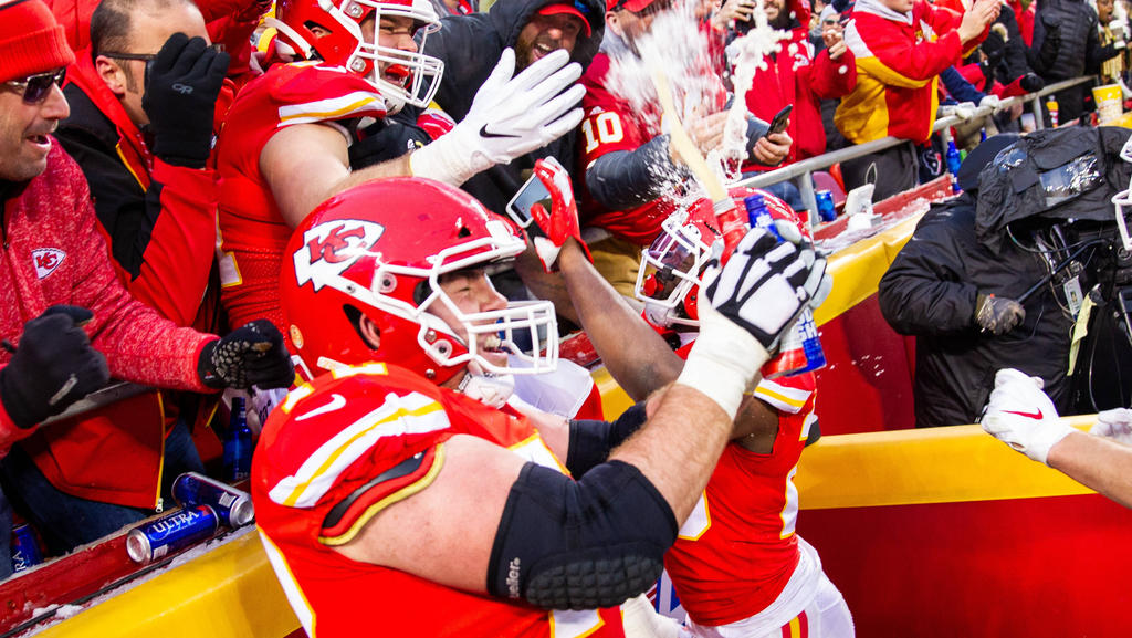 Die Kansas City Chiefs ließen sich gebührend feiern Die Kansas City Chiefs ließen sich gebührend feiern