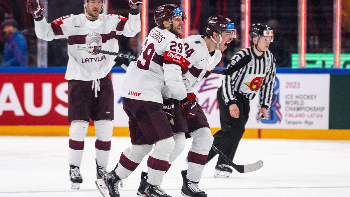 Lettland hat sich bei der Eishockey-WM die Bronzemedaille gesichert