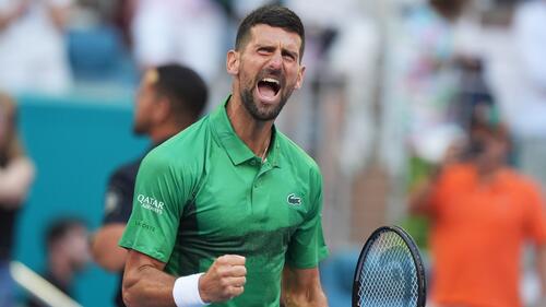 Nole ist wieder richtig gut drauf