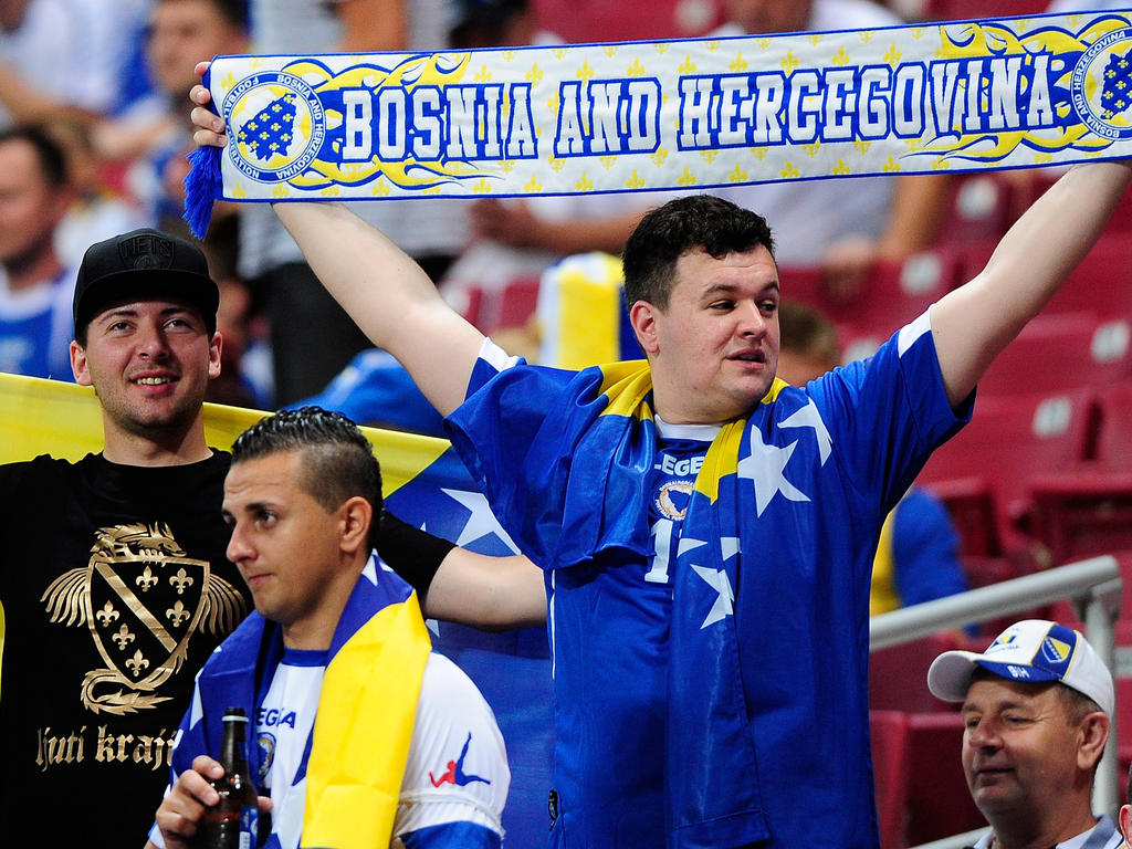 Die Fans von Bosnien stehen hinter ihrer Mannschaft