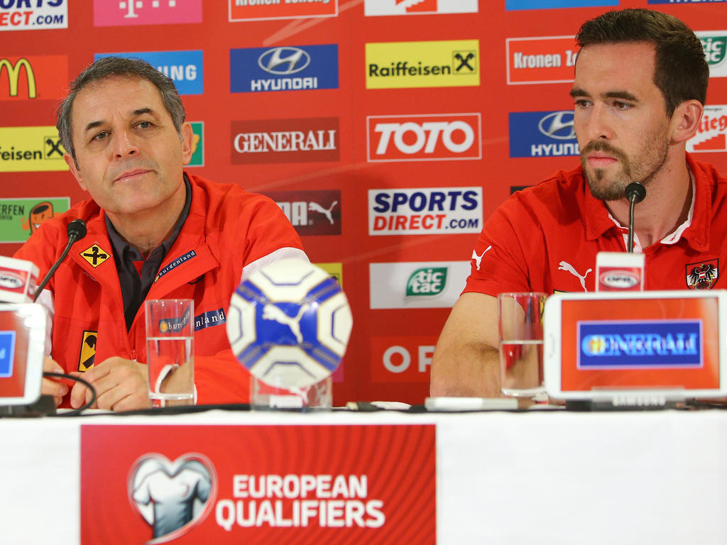 ÖFB-Teamchef Marcel Koller und sein Kapitän Christian Fuchs kennen die Qualitäten von Gegner Russland ÖFB-Teamchef Marcel Koller und sein Kapitän Christian Fuchs kennen die Qualitäten von Gegner Russland