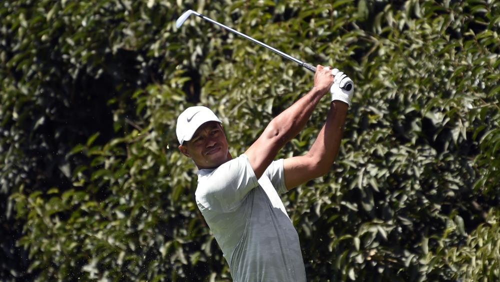 Liegt derzeit neun Schläge hinter Brooks Koepka: Tiger Woods Liegt derzeit neun Schläge hinter Brooks Koepka: Tiger Woods