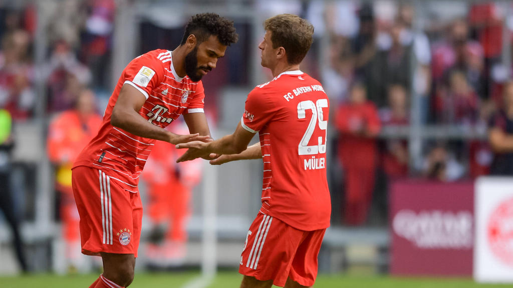 Werden wohl um den Stammplatz im Bayern-Sturm konkurrieren: Eric Maxim Choupo-Moting (l.) und Thomas Müller