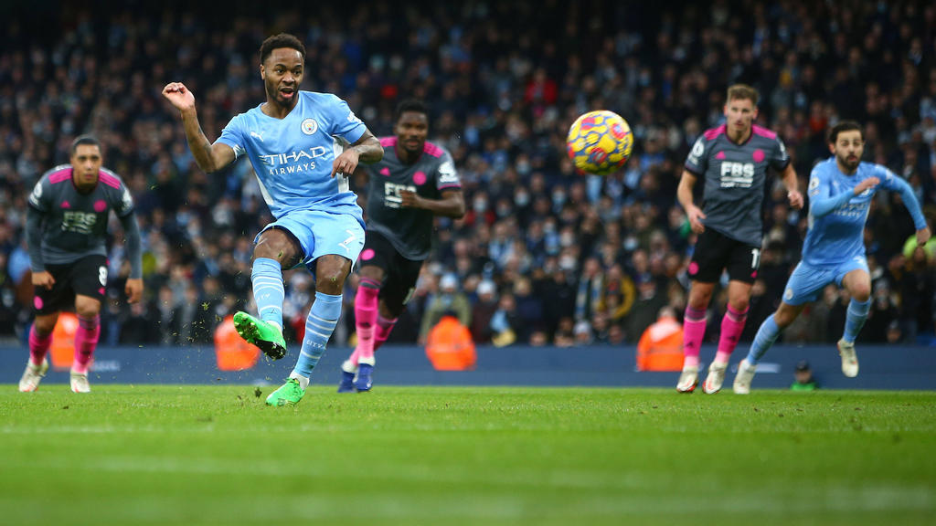Auch Raheem Sterling traf für Manchester City Auch Raheem Sterling traf für Manchester City