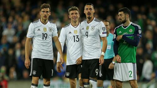 So sah die DFB-Elf beim letzten Duell gegen Nordirland aus
