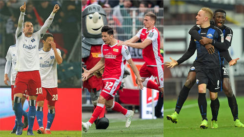 Der HSV, Union Berlin und der SC Paderborn liefern sich ein spannendes Aufstiegsrennen