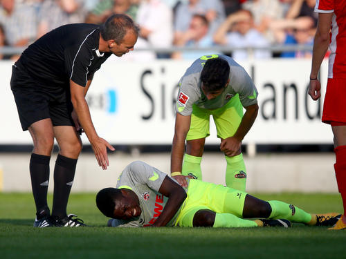 Jhon Córdoba erlitt beim Testspiel eine Prellung auf die Wade