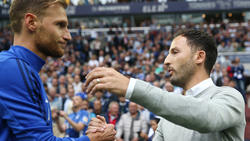 Benedikt Höwedes (li.) trifft wieder auf Schalke-Coach Tedesco