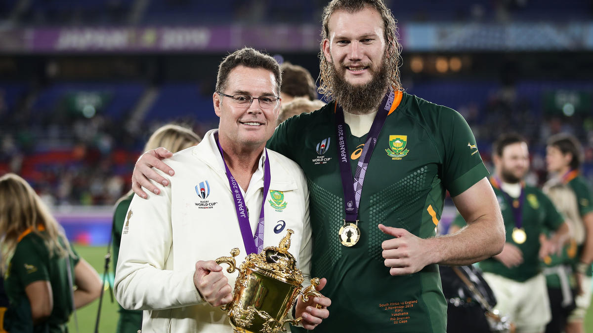 Rassie Erasmus (li.) ist Trainer des Jahres Rassie Erasmus (li.) ist Trainer des Jahres
