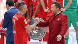 Lothar Matthäus (r.) rät dem FC Bayern zu einem Transfer von Franck Ribéry