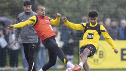 Donyell Malen (l.) und Karim Adeyemi suchen beim BVB noch nach ihrer Form