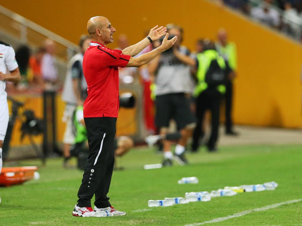 Iraks Trainer Radhi Shenaishil wurde eigens für den Asian Cup vom Qatar SC ausgeliehen