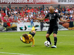 Robben en el partido de ayer ante el SV Lippstadt 08. (Foto: Getty)