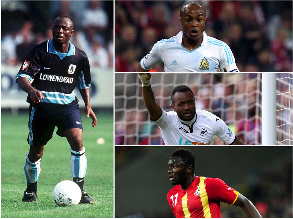Abédi Pelé, André, Jordan und Rahim Ayew