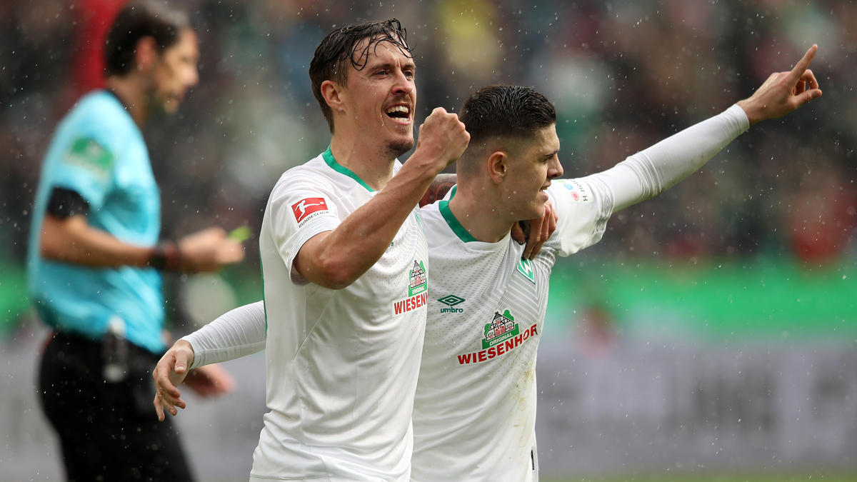 Max Kruse erzielte zwei Tore gegen Bayern, Milot Rashica eins Max Kruse erzielte zwei Tore gegen Bayern, Milot Rashica eins