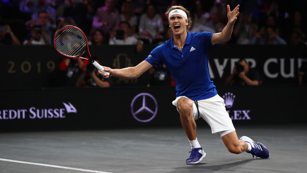 Alexander Zverev durfte beim Laver Cup jubeln Alexander Zverev durfte beim Laver Cup jubeln