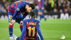Beim FC Barcelona im Blickpunkt: Lionel Messi (l.) und Ousmane Dembélé