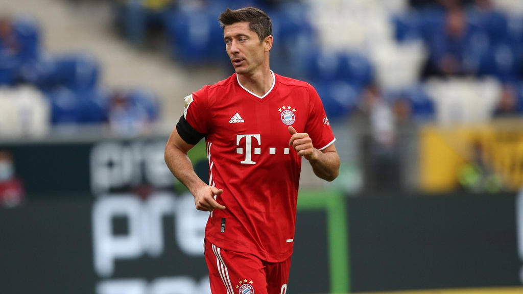 Robert Lewandowski eckte im Training des FC Bayern an