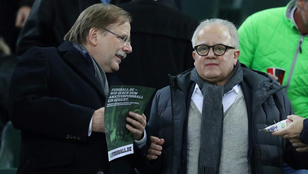 DFB-Präsident Fritz Keller (r.) und Vize Rainer Koch DFB-Präsident Fritz Keller (r.) und Vize Rainer Koch