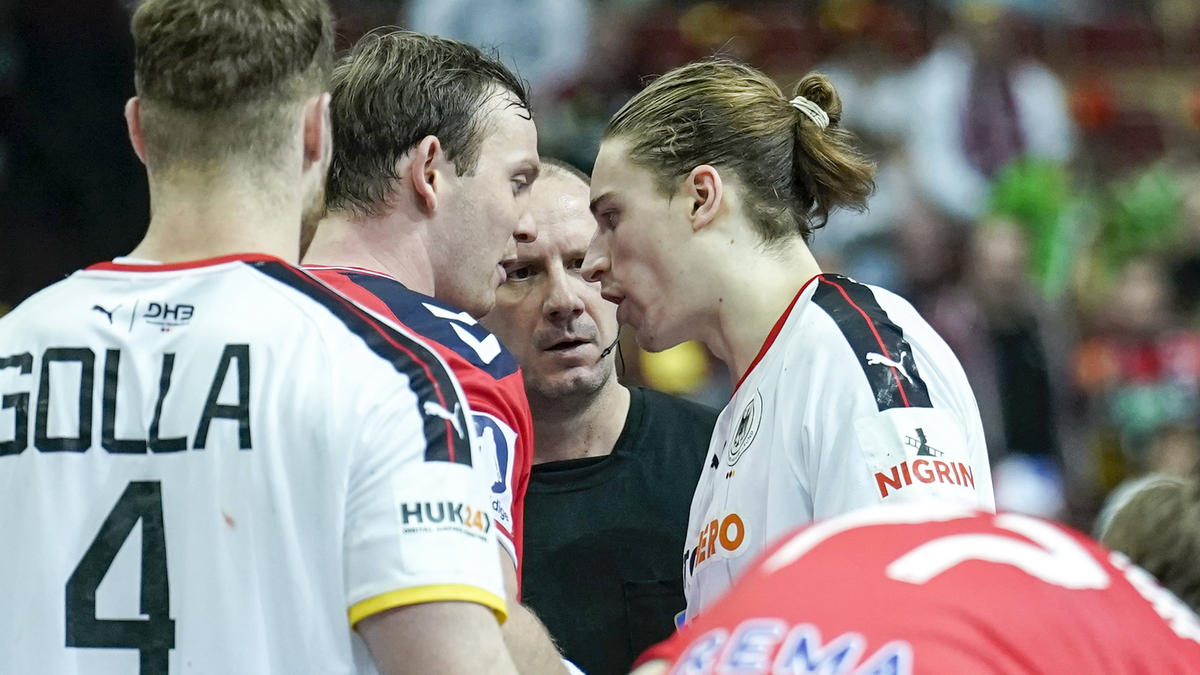 Sander Sagosen und Juri Knorr gerieten bei der Handball-WM aneinander