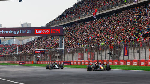 Die Startaufstellung zum China-Grand-Prix