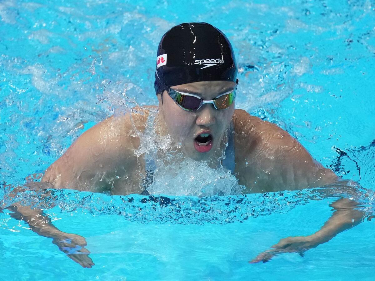 Yu Zidi ist erst zwölf Jahre alt und trotzdem schon bei der Schwimm-WM dabei