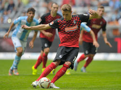 Nils Petersen schoss den SC Freiburg erneut zum Sieg