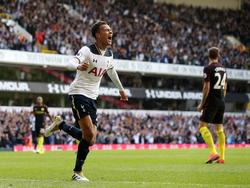 Dele Alli celebrando el segundo gol del Tottenham contra el City. (Foto: Getty)