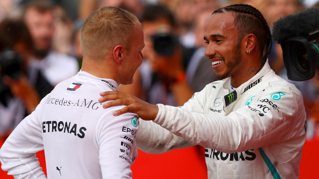 Lewis Hamilton weiß, welchen Anteil Valtteri Bottas an seinem Triumph hatte Lewis Hamilton weiß, welchen Anteil Valtteri Bottas an seinem Triumph hatte
