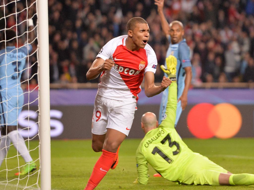 Mbappé consigue una diana contra el City en Champions. (Foto: Imago)