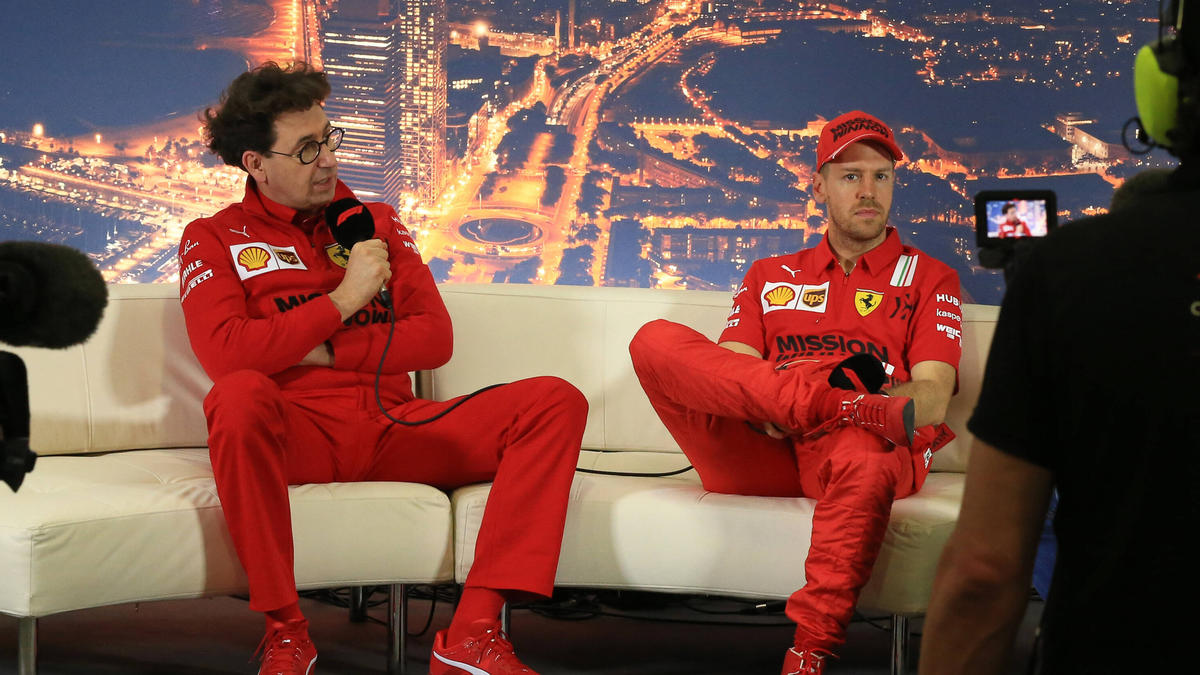 Ferrari-Fahrer Sebastian Vettel: Teamchef Binotto lobt ihn für seine Aufrichtigkeit Ferrari-Fahrer Sebastian Vettel: Teamchef Binotto lobt ihn für seine Aufrichtigkeit