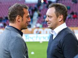 Markus Weinzierl (l.) wird wohl André Breitenreiter beim FC Schalke beerben