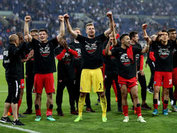 Eintracht Frankfurt jubelt über den erneuten Finaleinzug