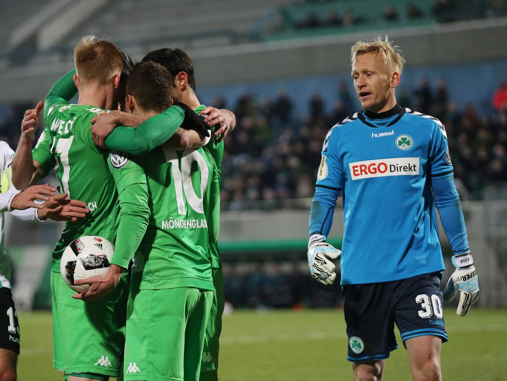 Borussia Mönchengladbach setzte sich ungefährdet gegen Fürth durch