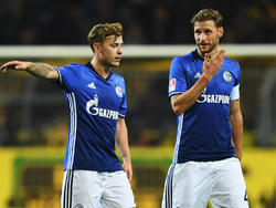 Max Meyer (l.) und Benedikt Höwedes stehen auf Schalke in der Kritik