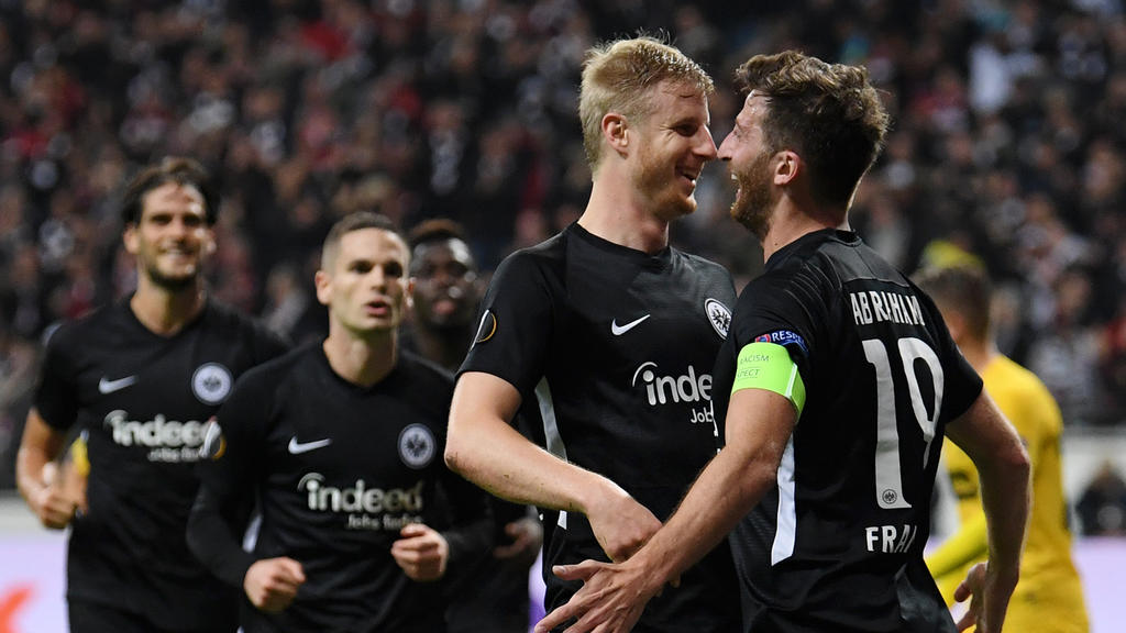 Eintracht Frankfurt setzte sich gegen Standard Lüttich durch