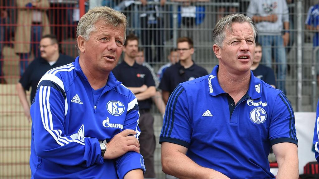 Peter Hermann (li.) betreute Schalke schon 2013 bis 2014 als Co-Trainer Peter Hermann (li.) betreute Schalke schon 2013 bis 2014 als Co-Trainer
