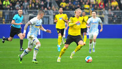 Auch Erling Haaland stand für den BVB im "Test" gegen Kiew auf dem Feld