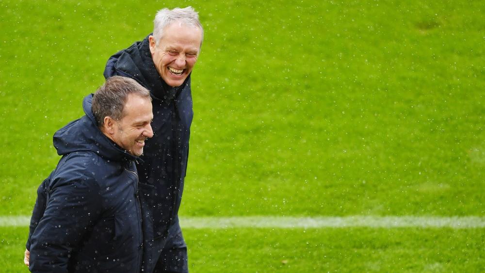 Christian Streich spielt für Hansi Flick gerne die Ablenkung