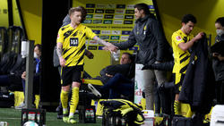 Laut Sebastian Kehl (m.) steht Marco Reus (l.) dem BVB wieder zur Verfügung