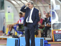 Beim 6:0-Erfolg seiner Engländer gegen San Marino hat Roy Hodgson einen ruhigen Abend an der Seitenlinie gehabt. (05.09.2015)