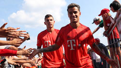 Philippe Coutinho wurde von des Fans des FC Bayern herzlich empfangen
