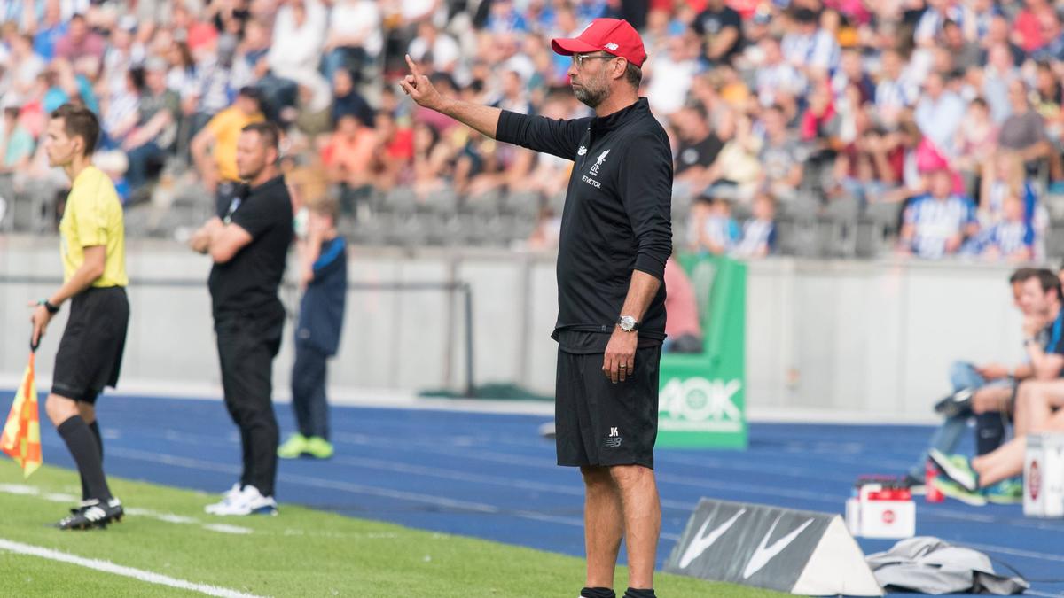 Jürgen Klopp war zuletzt 2017 im Olympiastadion zu Gast Jürgen Klopp war zuletzt 2017 im Olympiastadion zu Gast