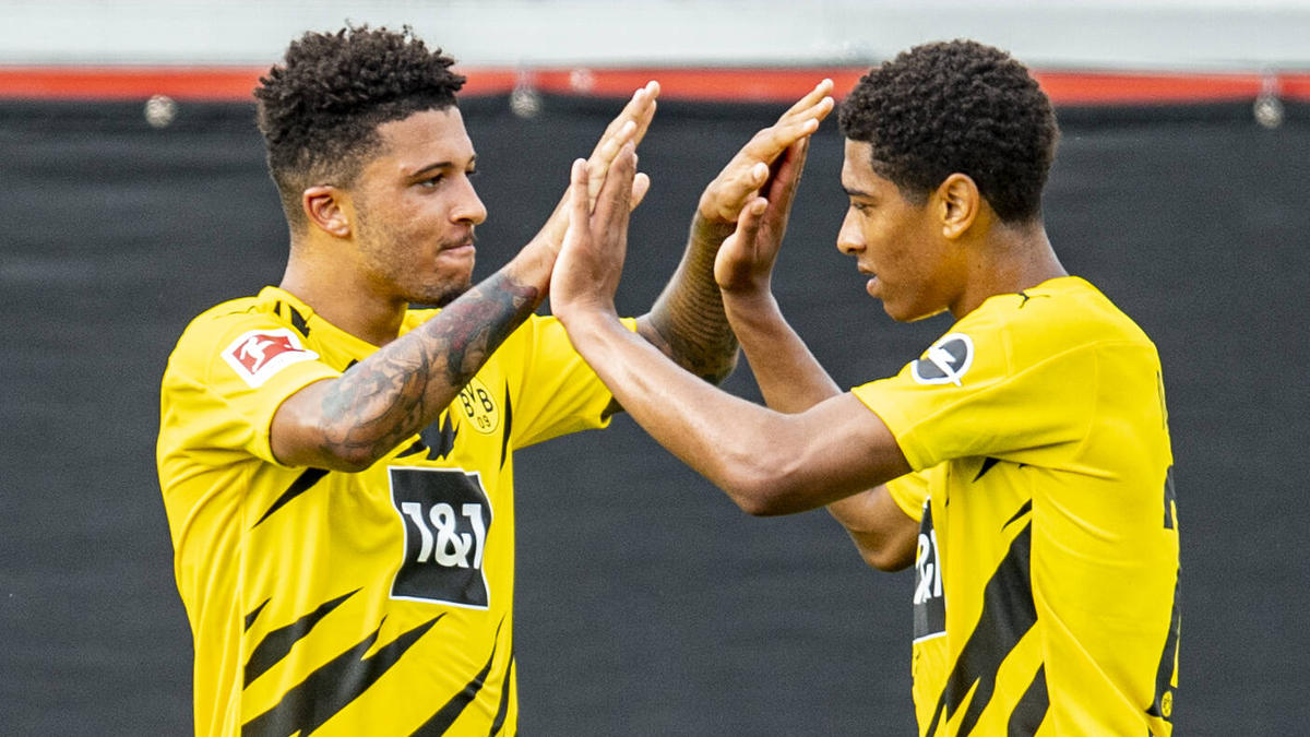 Englische Top-Talente beim BVB: Jadon Sancho (l.) und Jude Bellingham Englische Top-Talente beim BVB: Jadon Sancho (l.) und Jude Bellingham