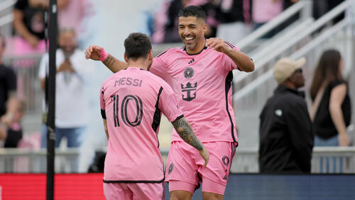 Lionel Messi und Luis Suarez spielen zusammen bei Inter Miami